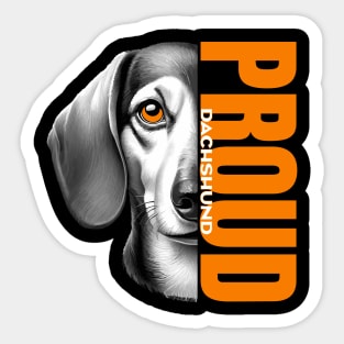 Majestic Dachshund Design: Unleashing Proud in Every Detail Sticker